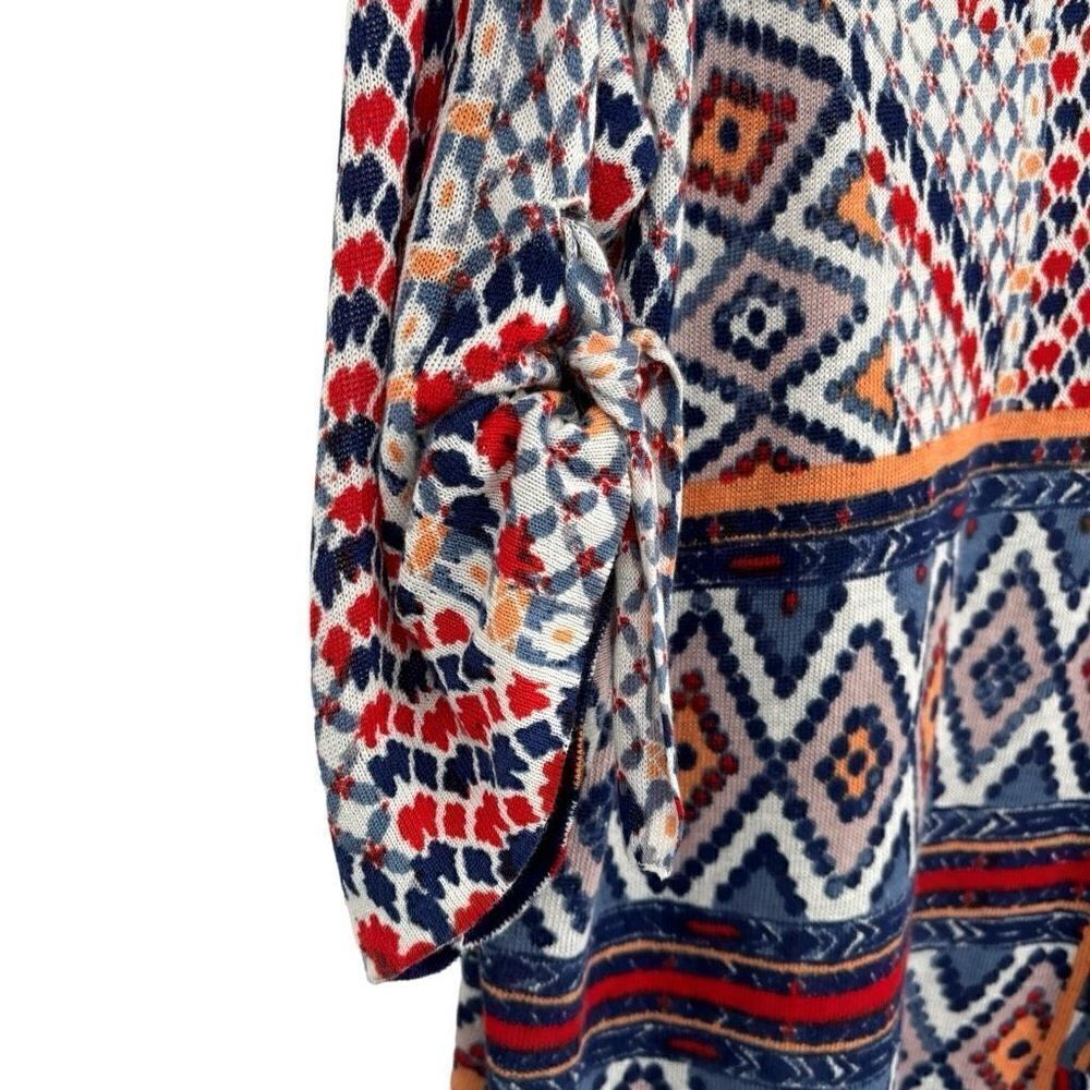 ZoZo 3/4 length Tie-Sleeve Sweater Multi Colored Large - Picture 5 of 8